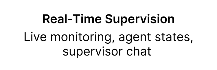 Real-Time Supervision